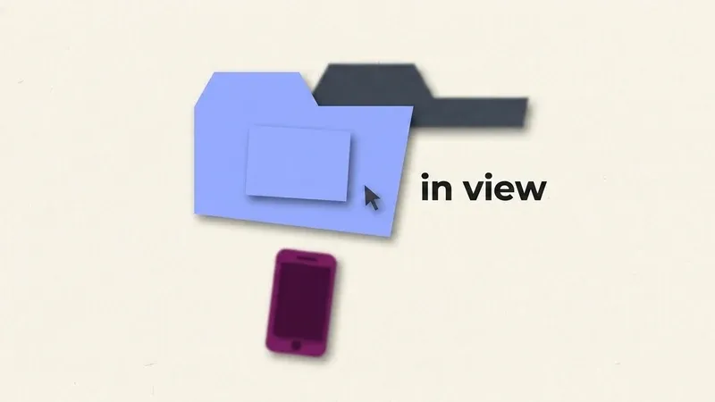 A paper-cut collage of a browser window, the active tab sharp in the foreground while a dimmed second tab and a phone sit out of reach behind it